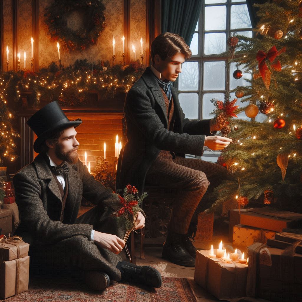 Detectives at the tree.